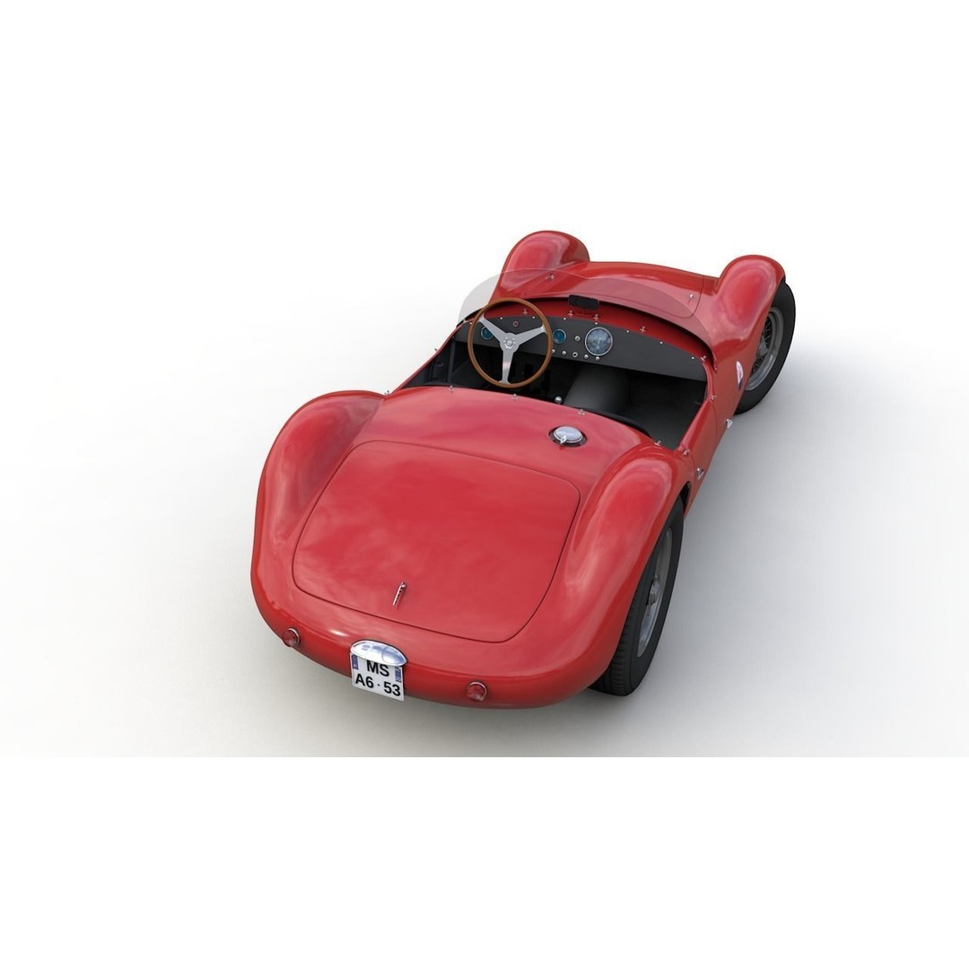 Maserati A6GCS 53 Spyder 3D Model – High Detail Antique Vehicle, FBX - View 10