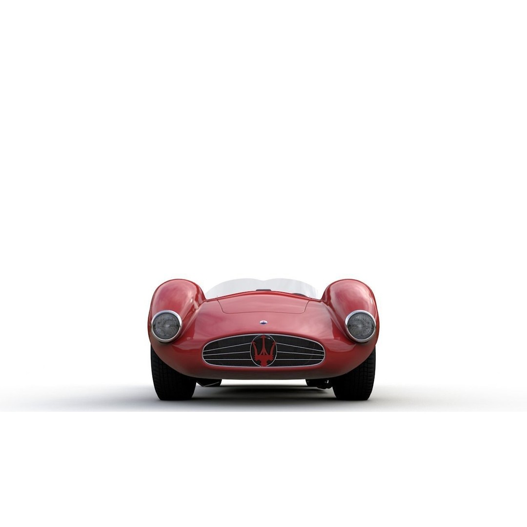 Maserati A6GCS 53 Spyder 3D Model – High Detail Antique Vehicle, FBX - View 12