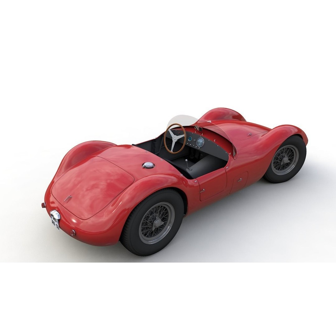 Maserati A6GCS 53 Spyder 3D Model – High Detail Antique Vehicle, FBX - View 14