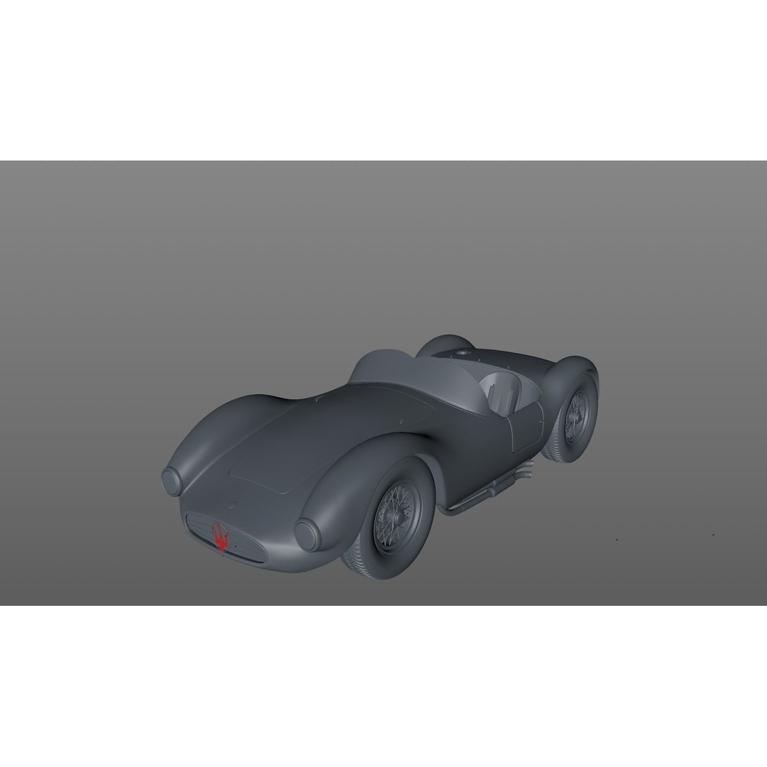 Maserati A6GCS 53 Spyder 3D Model – High Detail Antique Vehicle, FBX - View 17