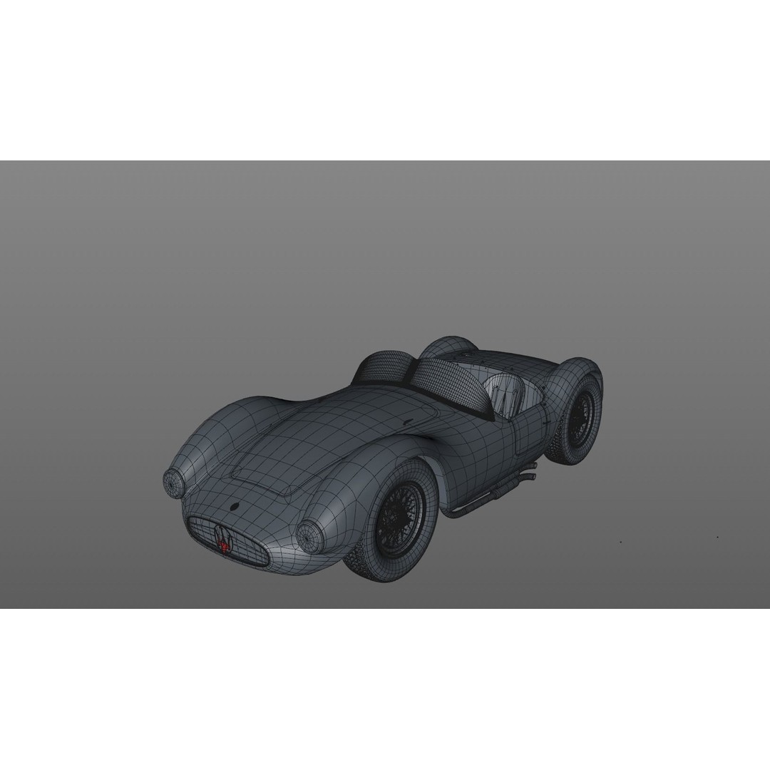 Maserati A6GCS 53 Spyder 3D Model – High Detail Antique Vehicle, FBX - View 18
