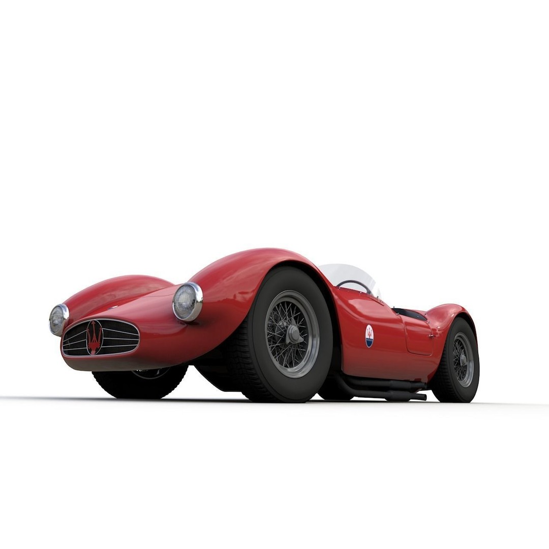 Maserati A6GCS 53 Spyder 3D Model – High Detail Antique Vehicle, FBX - View 5