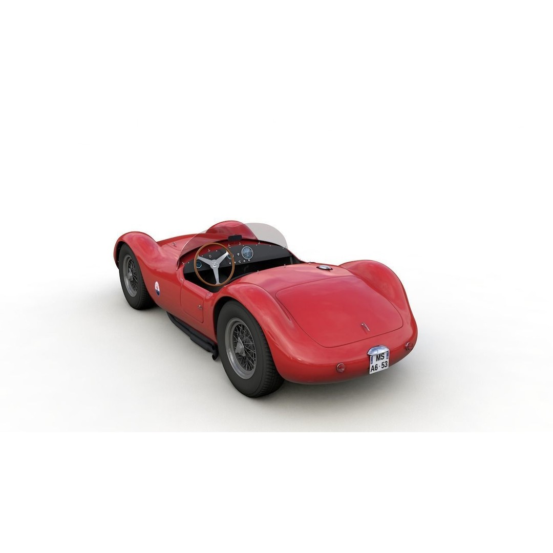 Maserati A6GCS 53 Spyder 3D Model – High Detail Antique Vehicle, FBX - View 7