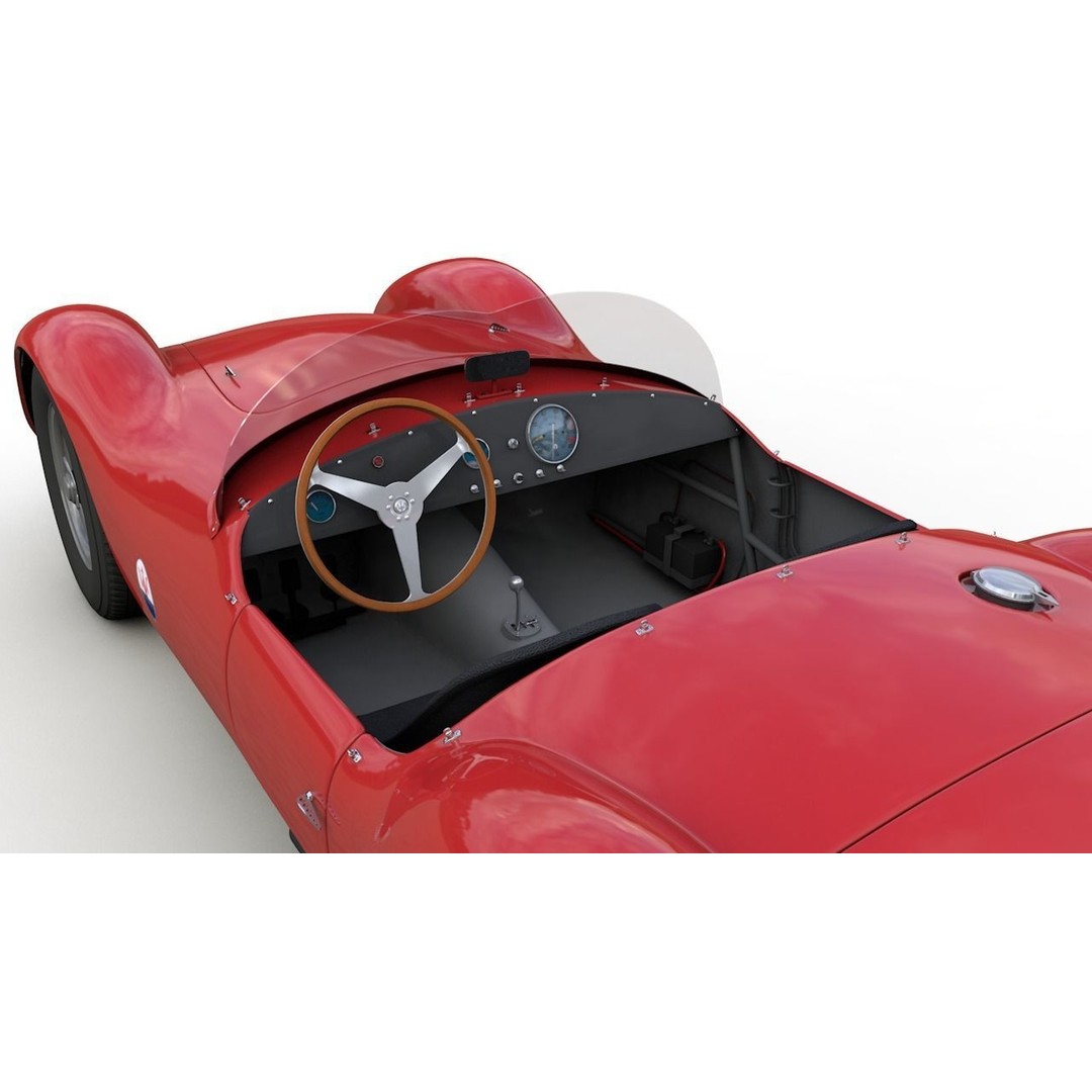 Maserati A6GCS 53 Spyder 3D Model – High Detail Antique Vehicle, FBX - View 8