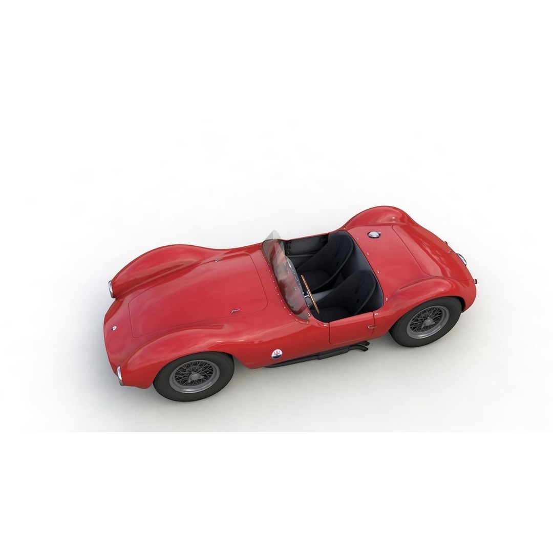Maserati A6GCS 53 Spyder 3D Model – High Detail Antique Vehicle, FBX - View 9