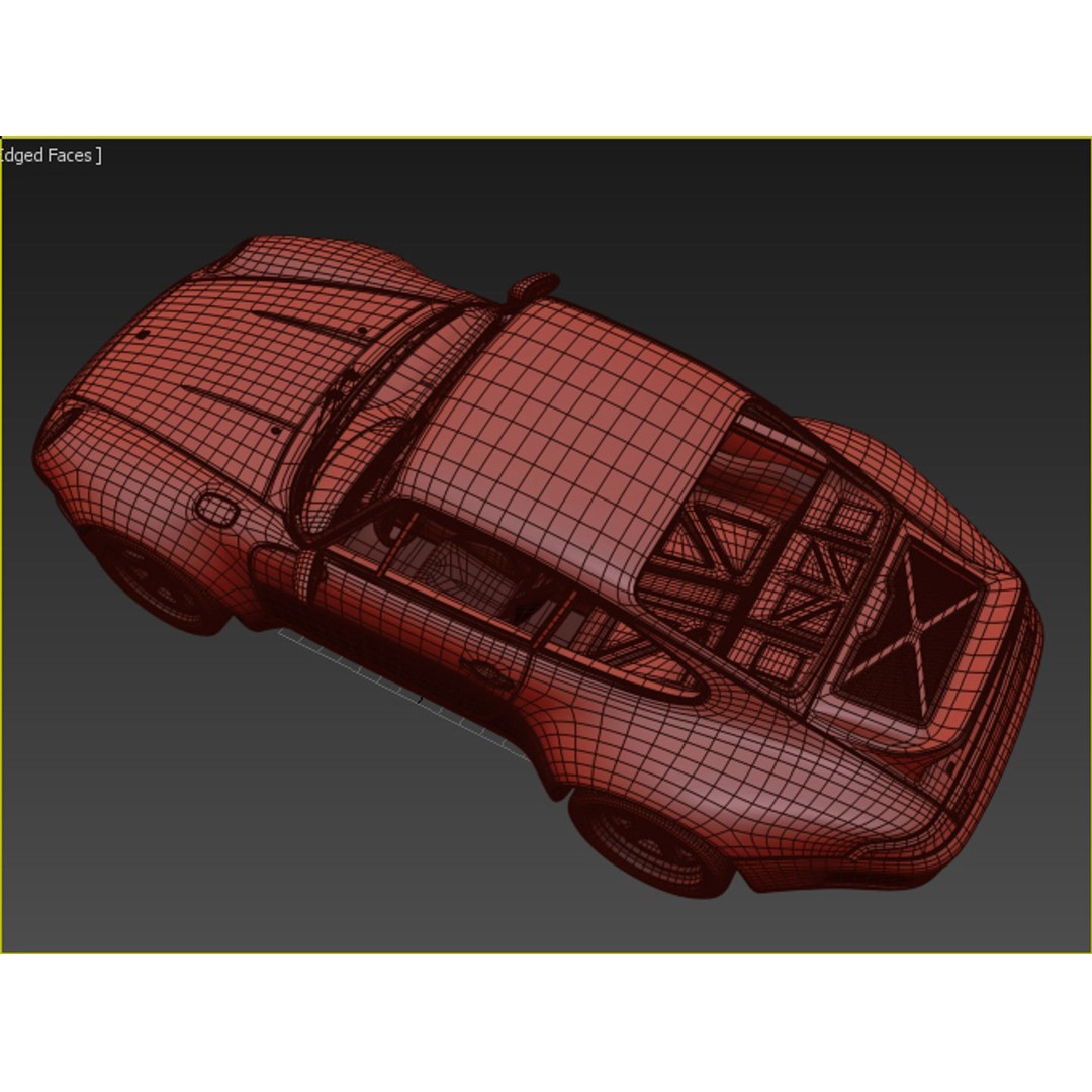 Porsche 993 Gunther Werks 400R 3D Model – High Poly Game Asset, FBX/OBJ