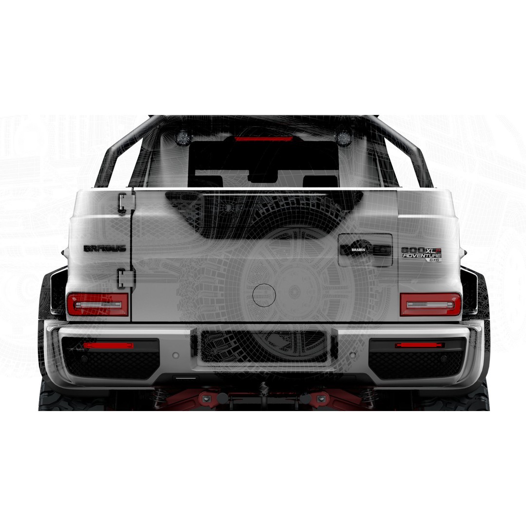 Brabus XLP 800 6x6 Adventure 3D Model – High Poly Game-Ready Asset, FBX