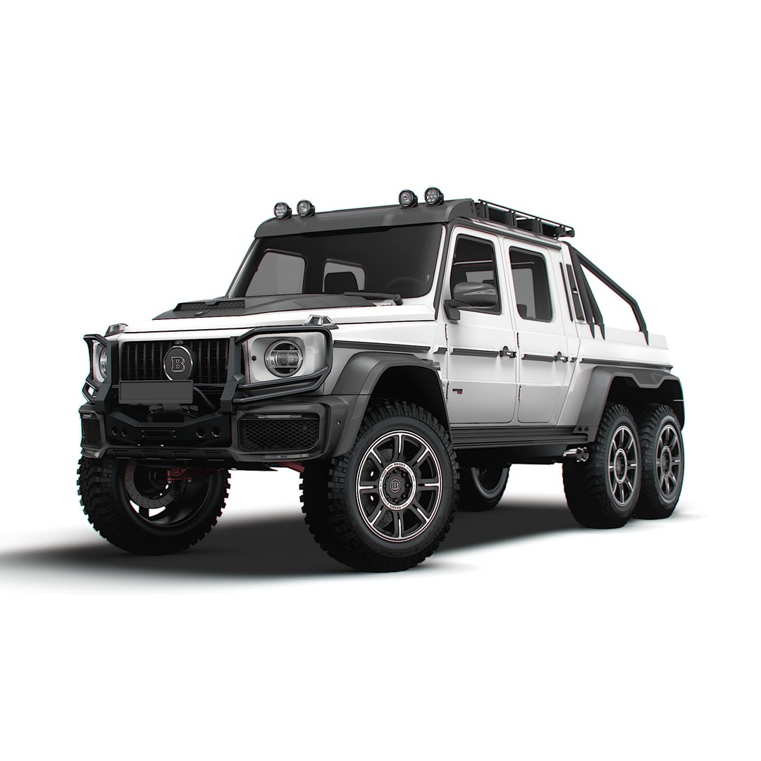 Brabus XLP 800 6x6 Adventure 3D Model – High Poly Game-Ready Asset, FBX - View 10