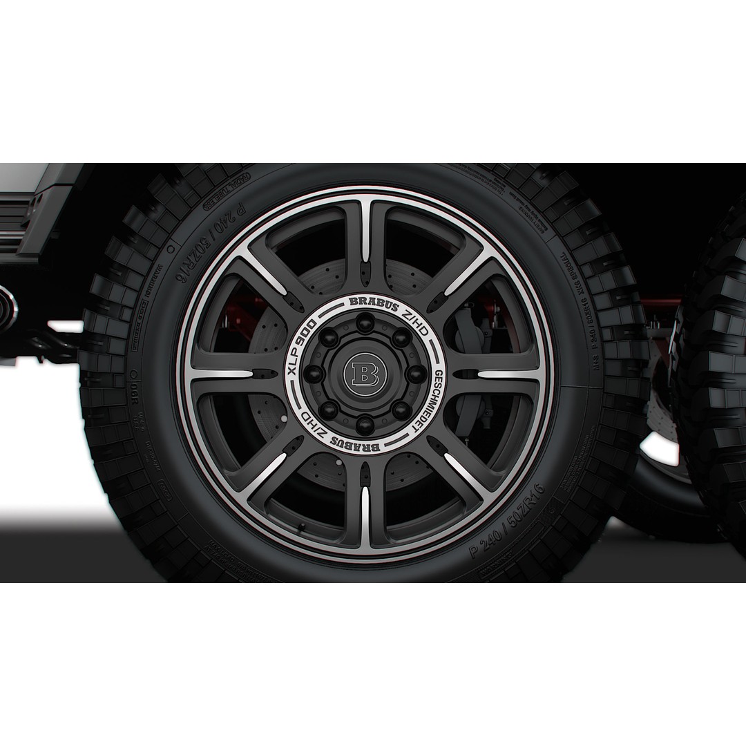 Brabus XLP 800 6x6 Adventure 3D Model – High Poly Game-Ready Asset, FBX - View 11