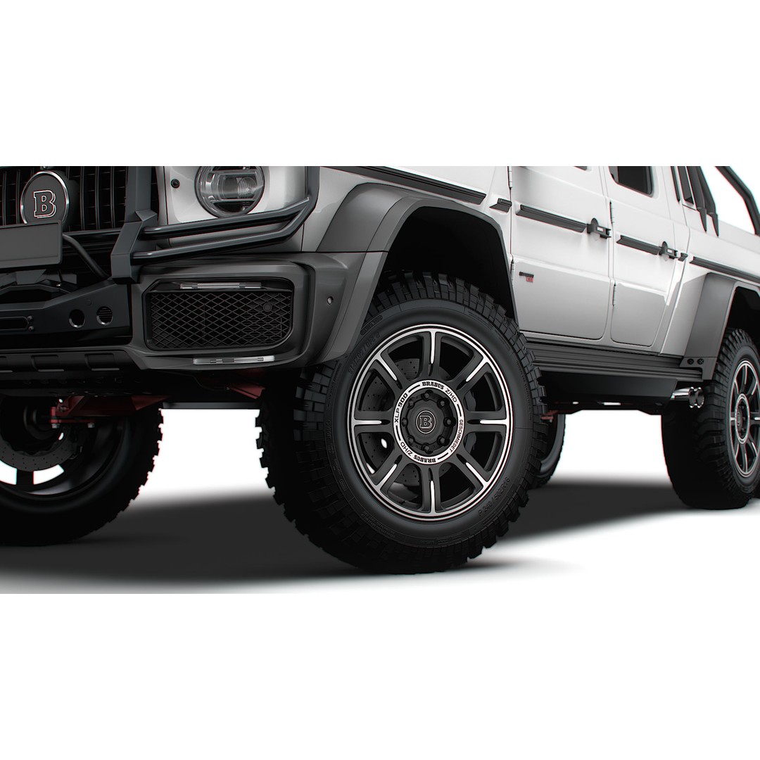 Brabus XLP 800 6x6 Adventure 3D Model – High Poly Game-Ready Asset, FBX - View 13