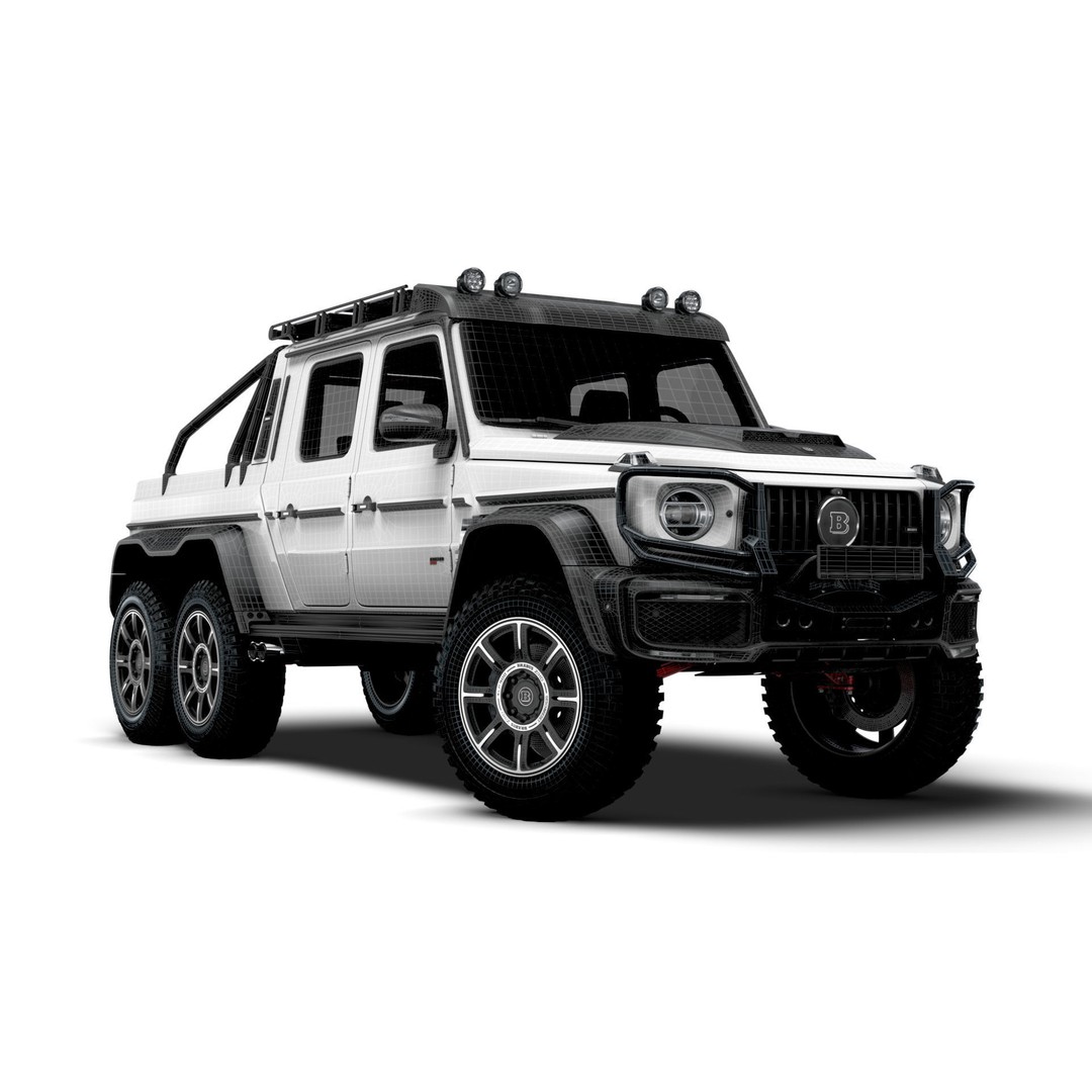 Brabus XLP 800 6x6 Adventure 3D Model – High Poly Game-Ready Asset, FBX - View 16