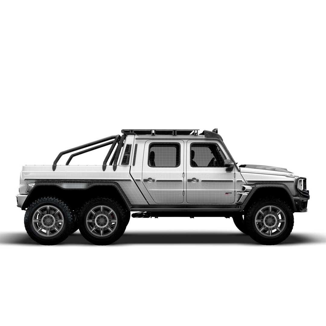Brabus XLP 800 6x6 Adventure 3D Model – High Poly Game-Ready Asset, FBX - View 17