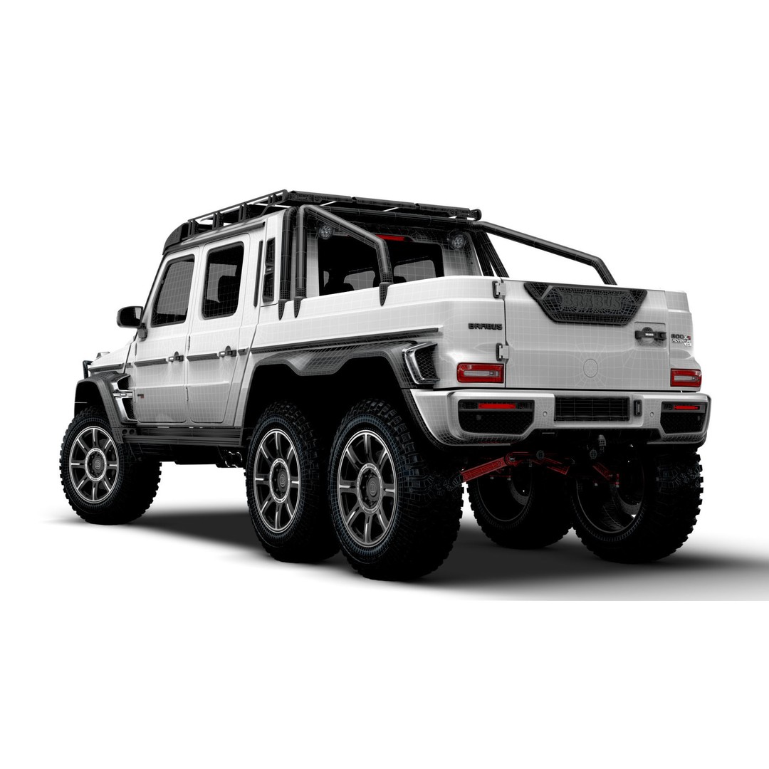 Brabus XLP 800 6x6 Adventure 3D Model – High Poly Game-Ready Asset, FBX - View 18