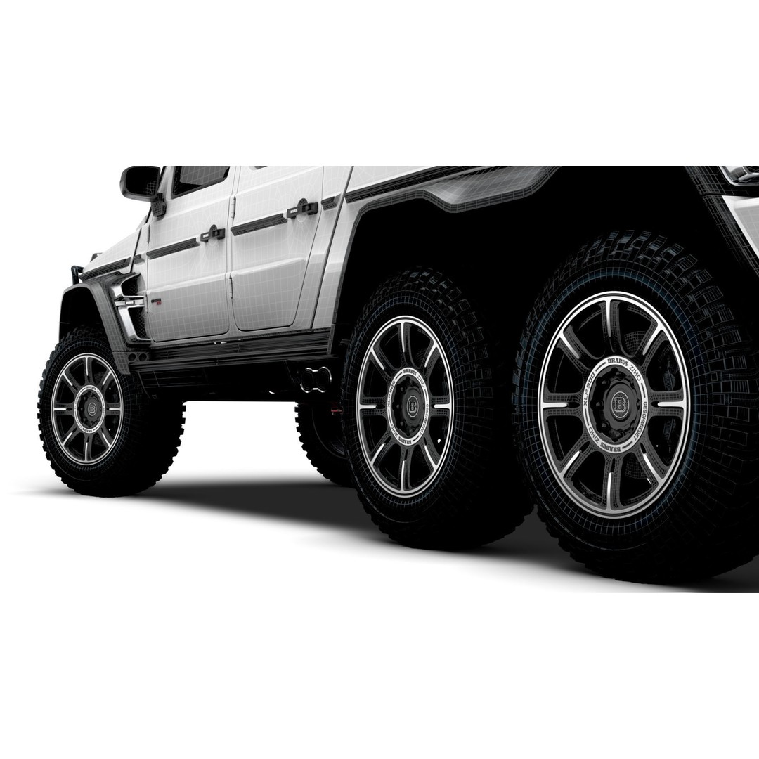 Brabus XLP 800 6x6 Adventure 3D Model – High Poly Game-Ready Asset, FBX - View 19