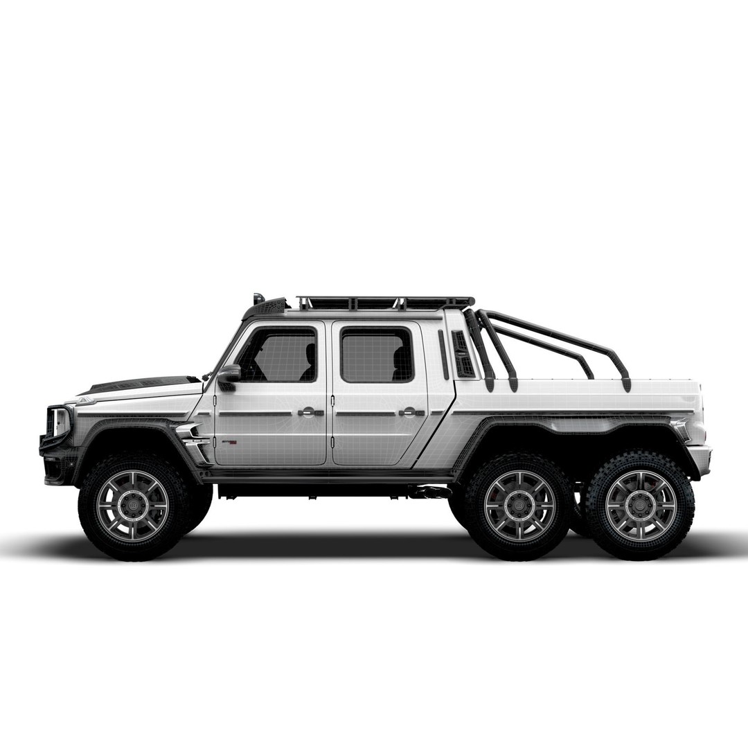 Brabus XLP 800 6x6 Adventure 3D Model – High Poly Game-Ready Asset, FBX - View 20