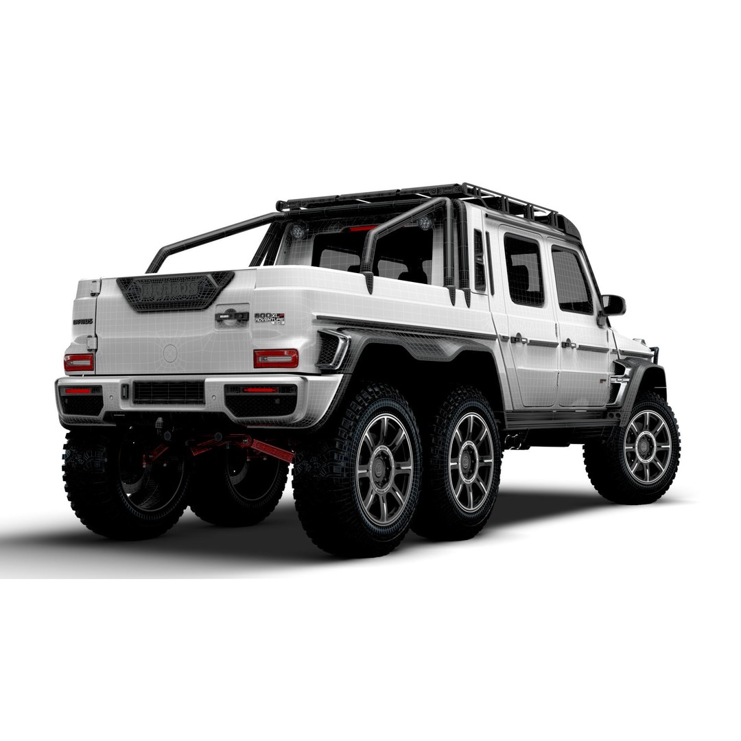 Brabus XLP 800 6x6 Adventure 3D Model – High Poly Game-Ready Asset, FBX - View 21