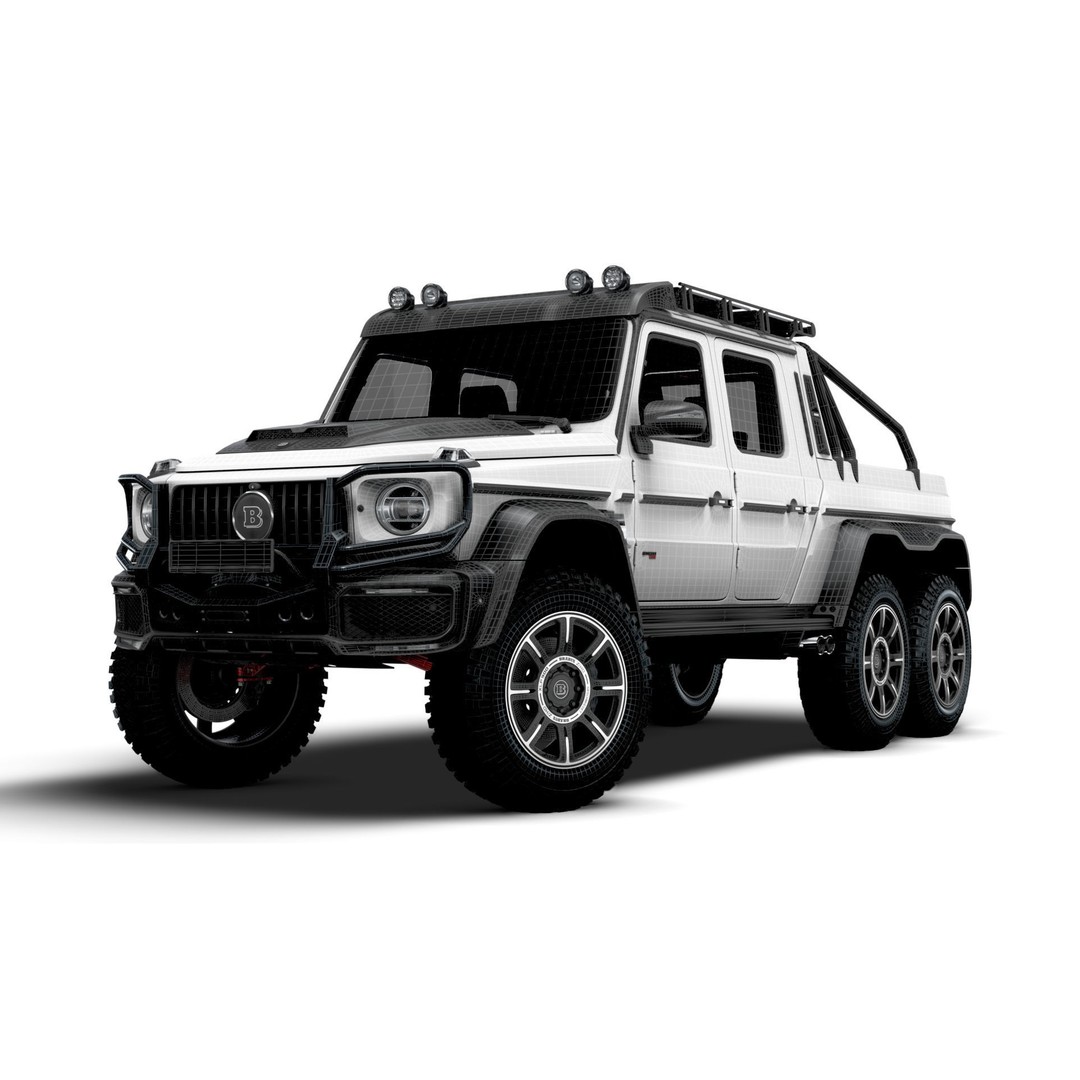 Brabus XLP 800 6x6 Adventure 3D Model – High Poly Game-Ready Asset, FBX - View 24