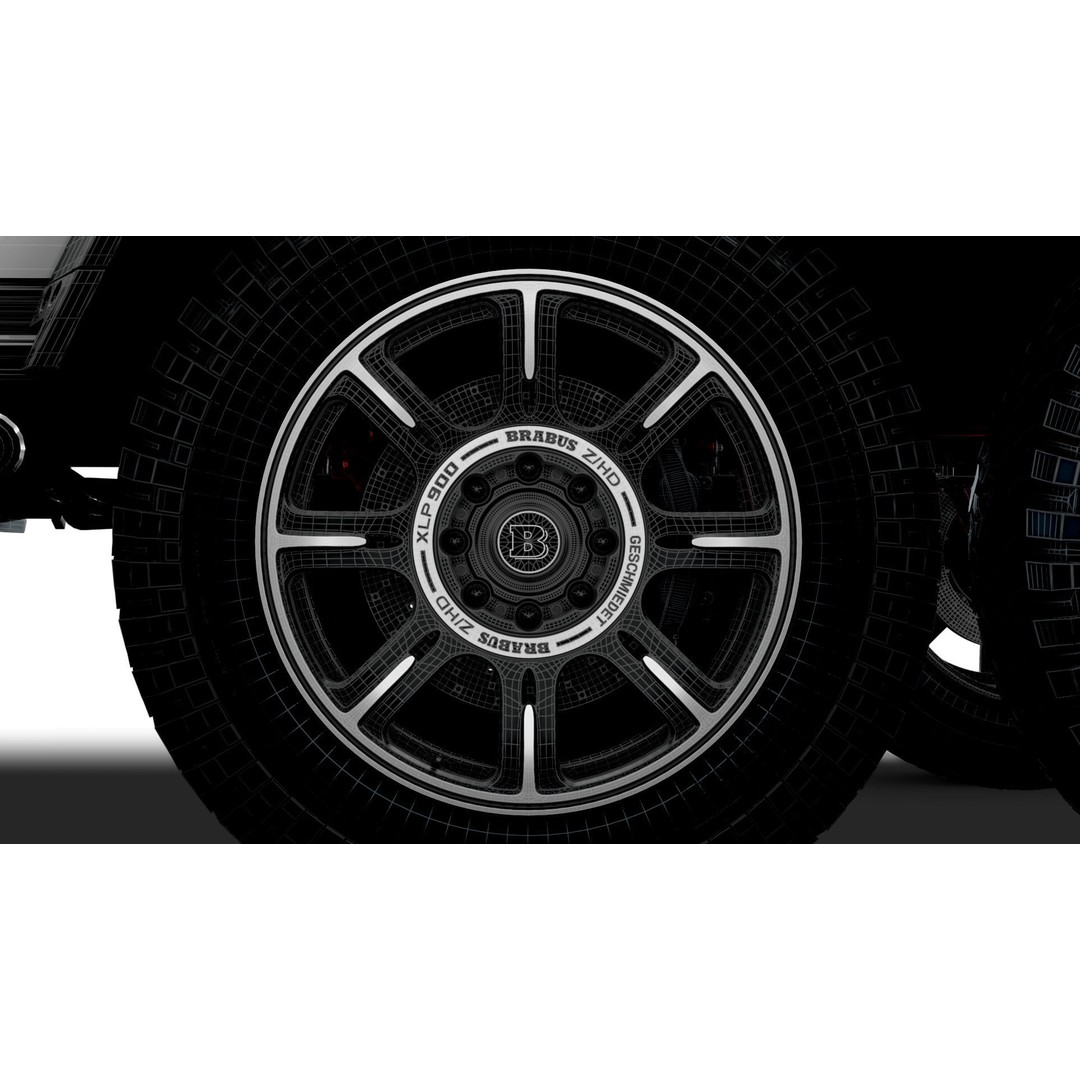 Brabus XLP 800 6x6 Adventure 3D Model – High Poly Game-Ready Asset, FBX - View 25