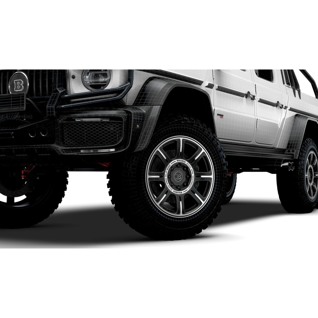 Brabus XLP 800 6x6 Adventure 3D Model – High Poly Game-Ready Asset, FBX - View 27