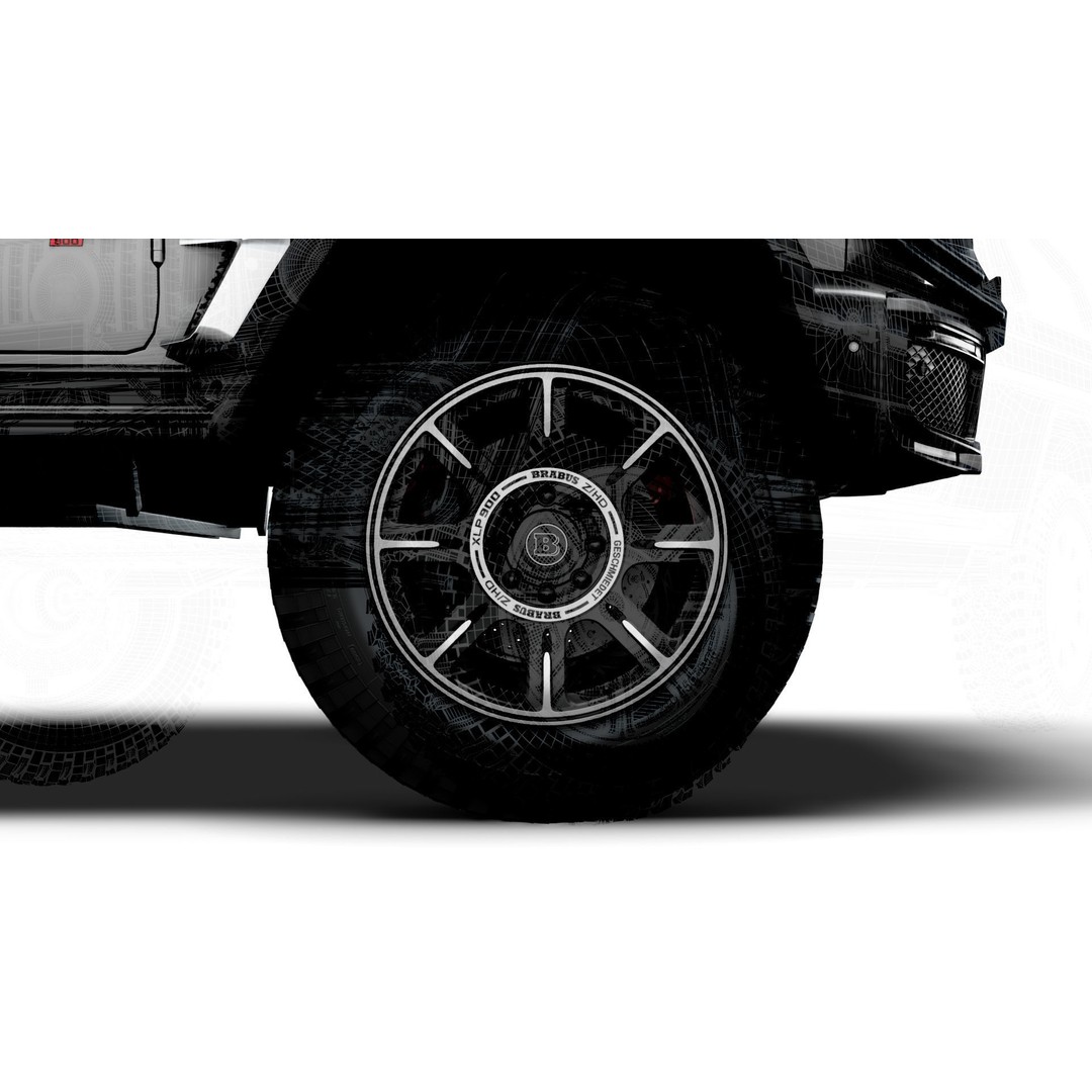 Brabus XLP 800 6x6 Adventure 3D Model – High Poly Game-Ready Asset, FBX - View 28