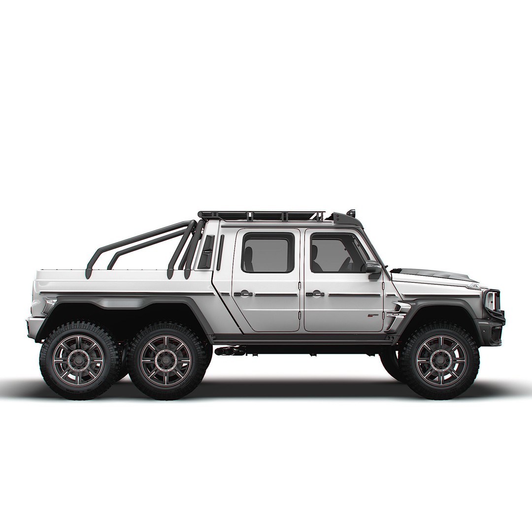 Brabus XLP 800 6x6 Adventure 3D Model – High Poly Game-Ready Asset, FBX - View 3