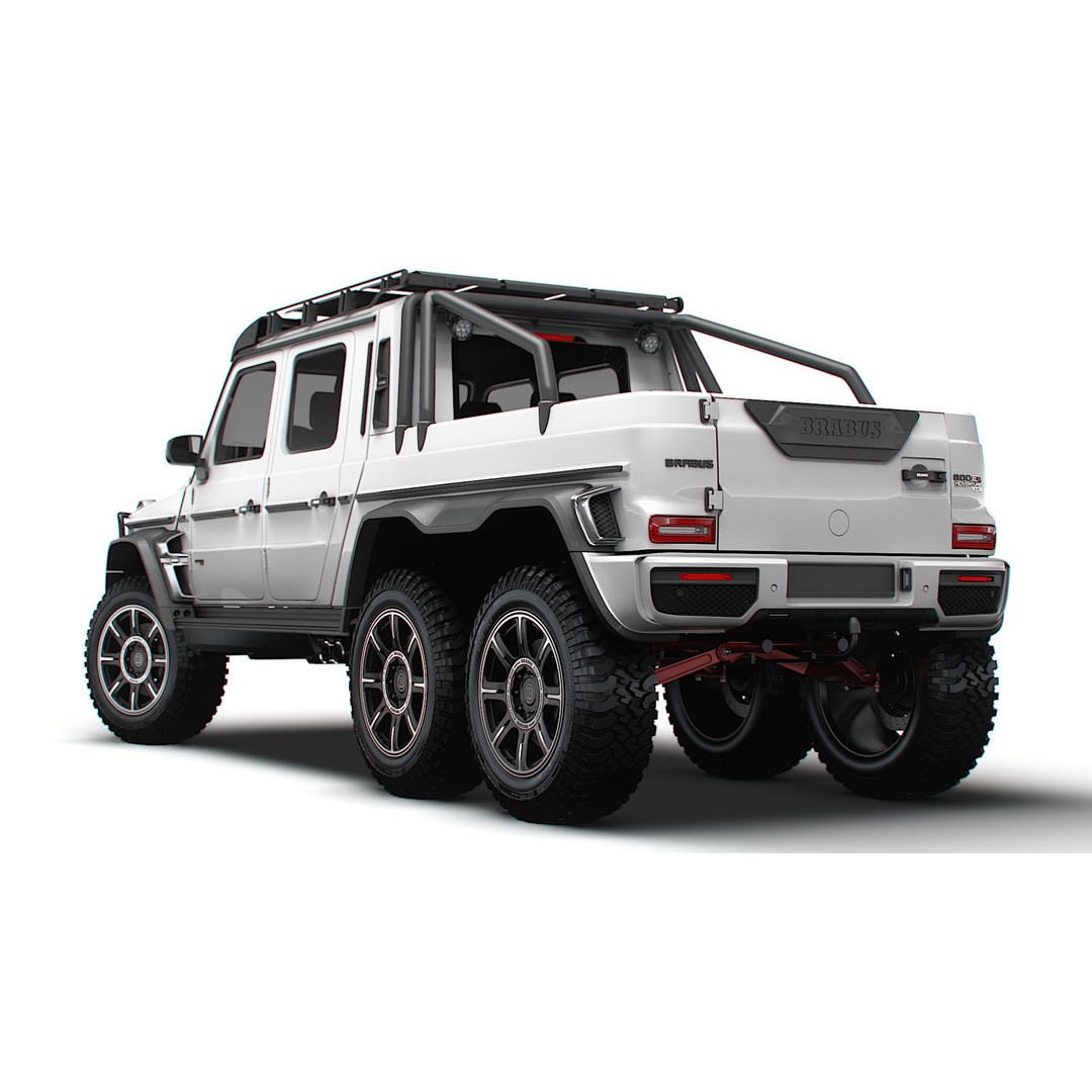 Brabus XLP 800 6x6 Adventure 3D Model – High Poly Game-Ready Asset, FBX - View 4