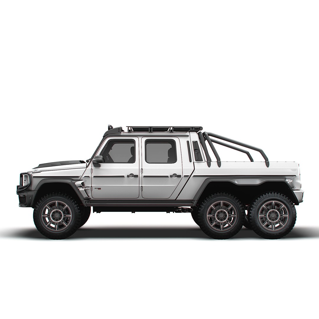 Brabus XLP 800 6x6 Adventure 3D Model – High Poly Game-Ready Asset, FBX - View 6