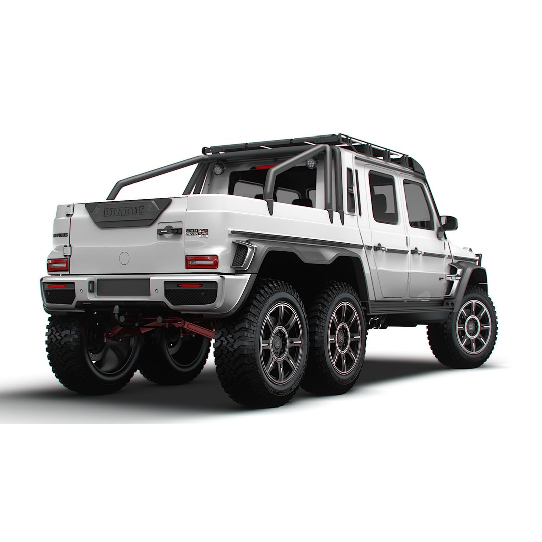 Brabus XLP 800 6x6 Adventure 3D Model – High Poly Game-Ready Asset, FBX - View 7