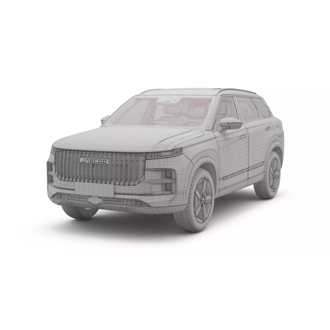 2025 Jaecoo J7 SHS 3D Model – Realistic SUV with Interior, FBX, Blender - View 17
