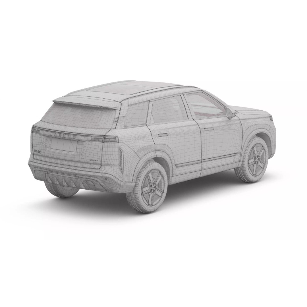 2025 Jaecoo J7 SHS 3D Model – Realistic SUV with Interior, FBX, Blender - View 18