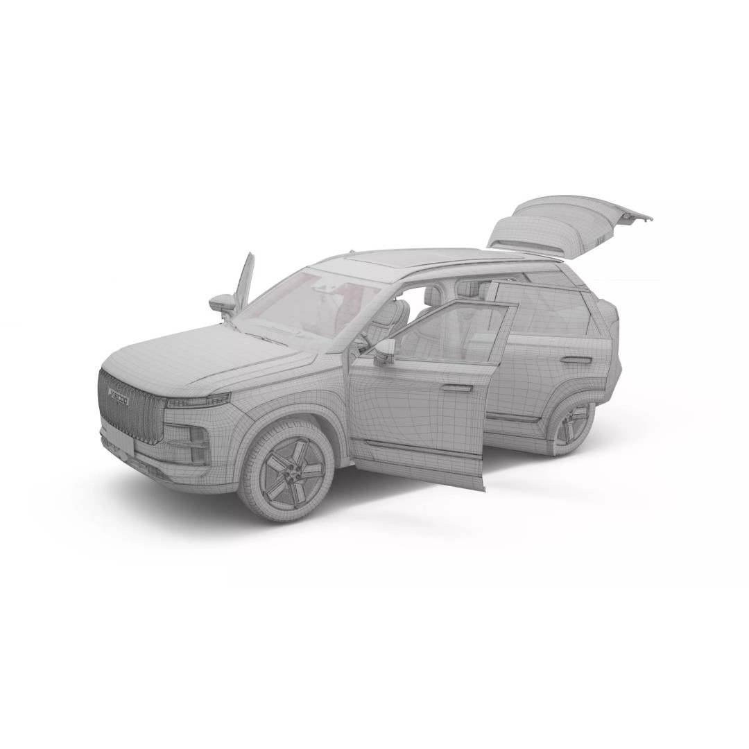 2025 Jaecoo J7 SHS 3D Model – Realistic SUV with Interior, FBX, Blender - View 22