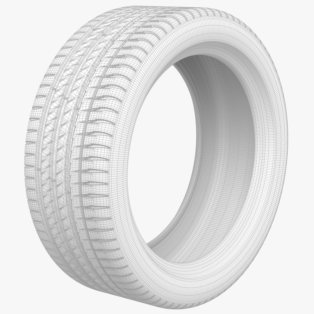 Michelin Pilot Sport 4 Tire 3D Model – High Poly PBR Asset, FBX, OBJ - View 10