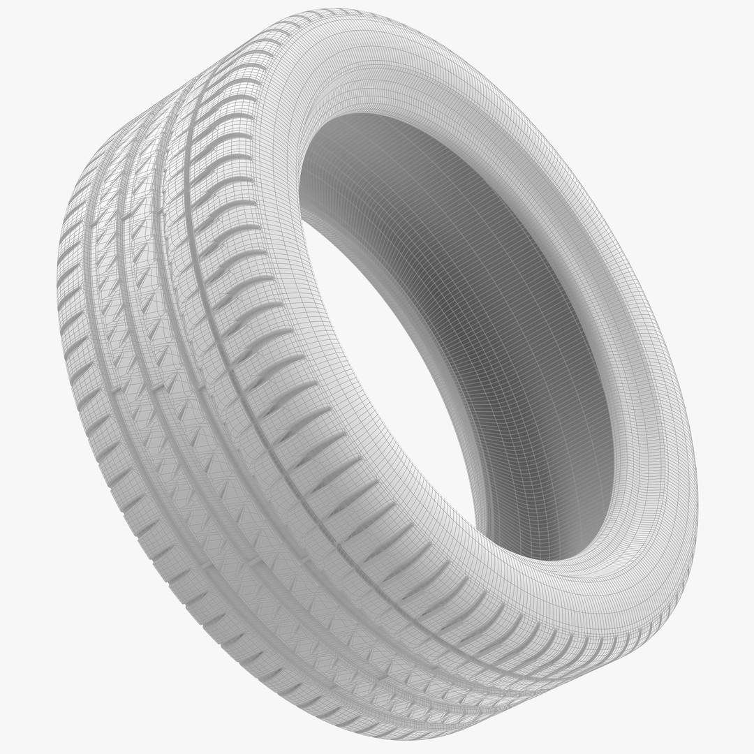 Michelin Pilot Sport 4 Tire 3D Model – High Poly PBR Asset, FBX, OBJ - View 14