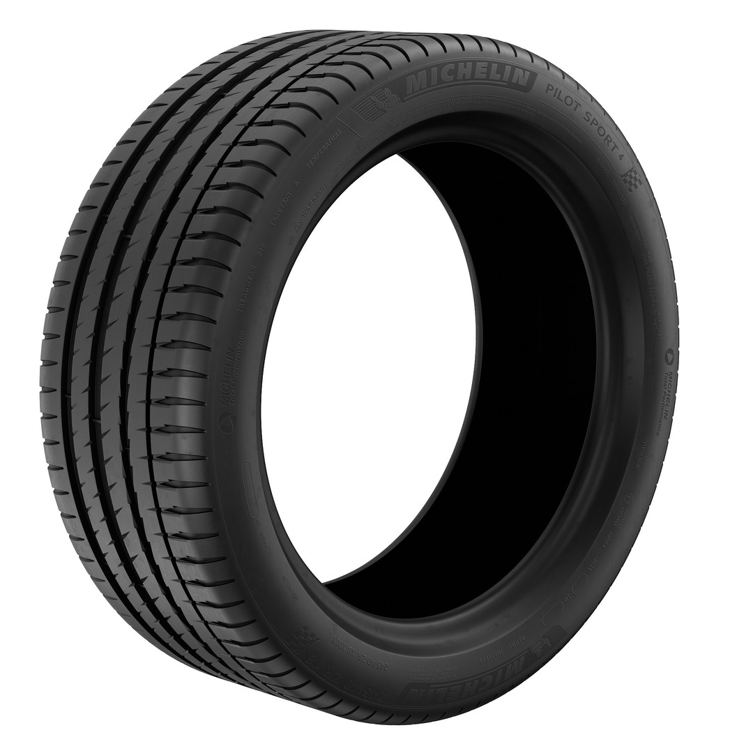 Michelin Pilot Sport 4 Tire 3D Model – High Poly PBR Asset, FBX, OBJ - View 17