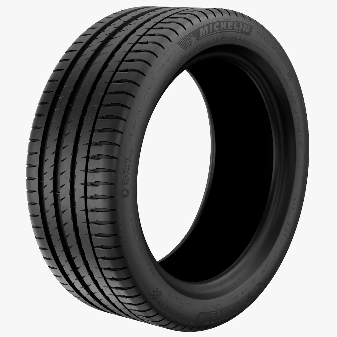 Michelin Pilot Sport 4 Tire 3D Model – High Poly PBR Asset, FBX, OBJ - View 2