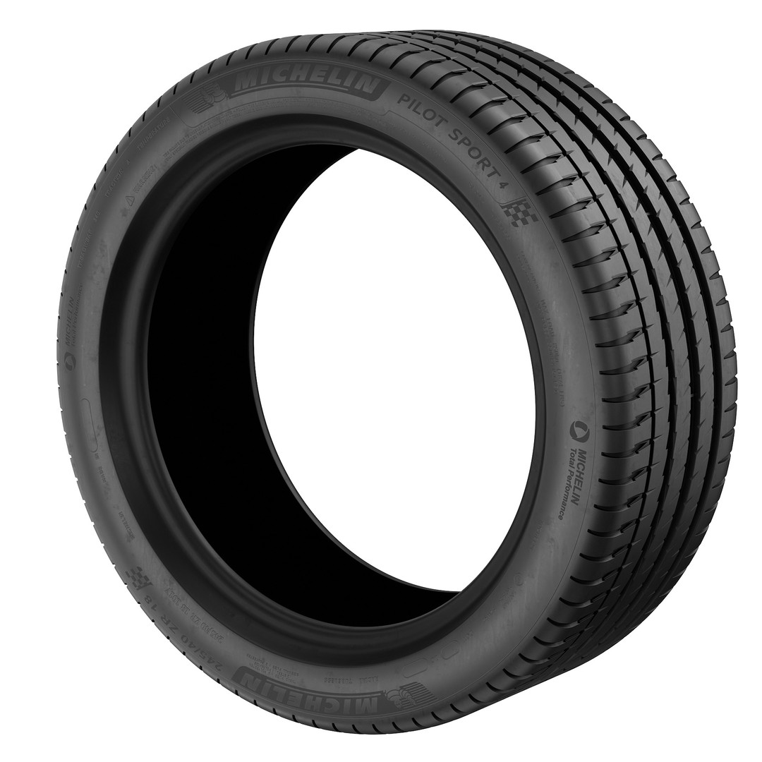 Michelin Pilot Sport 4 Tire 3D Model – High Poly PBR Asset, FBX, OBJ - View 24