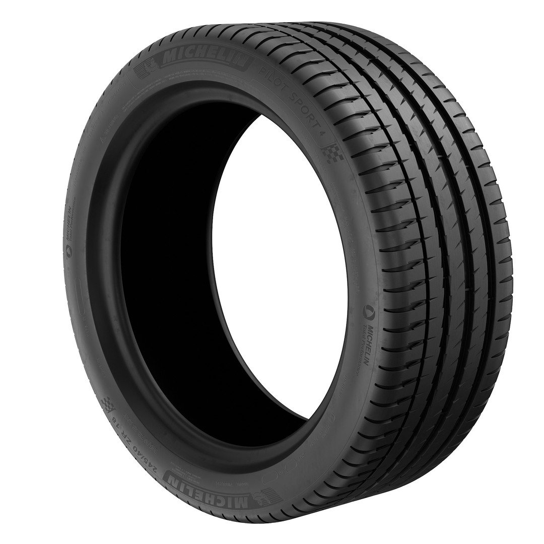 Michelin Pilot Sport 4 Tire 3D Model – High Poly PBR Asset, FBX, OBJ - View 25