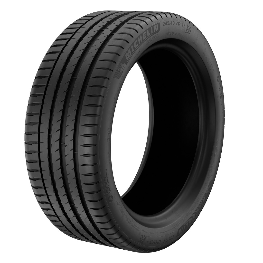 Michelin Pilot Sport 4 Tire 3D Model – High Poly PBR Asset, FBX, OBJ - View 32