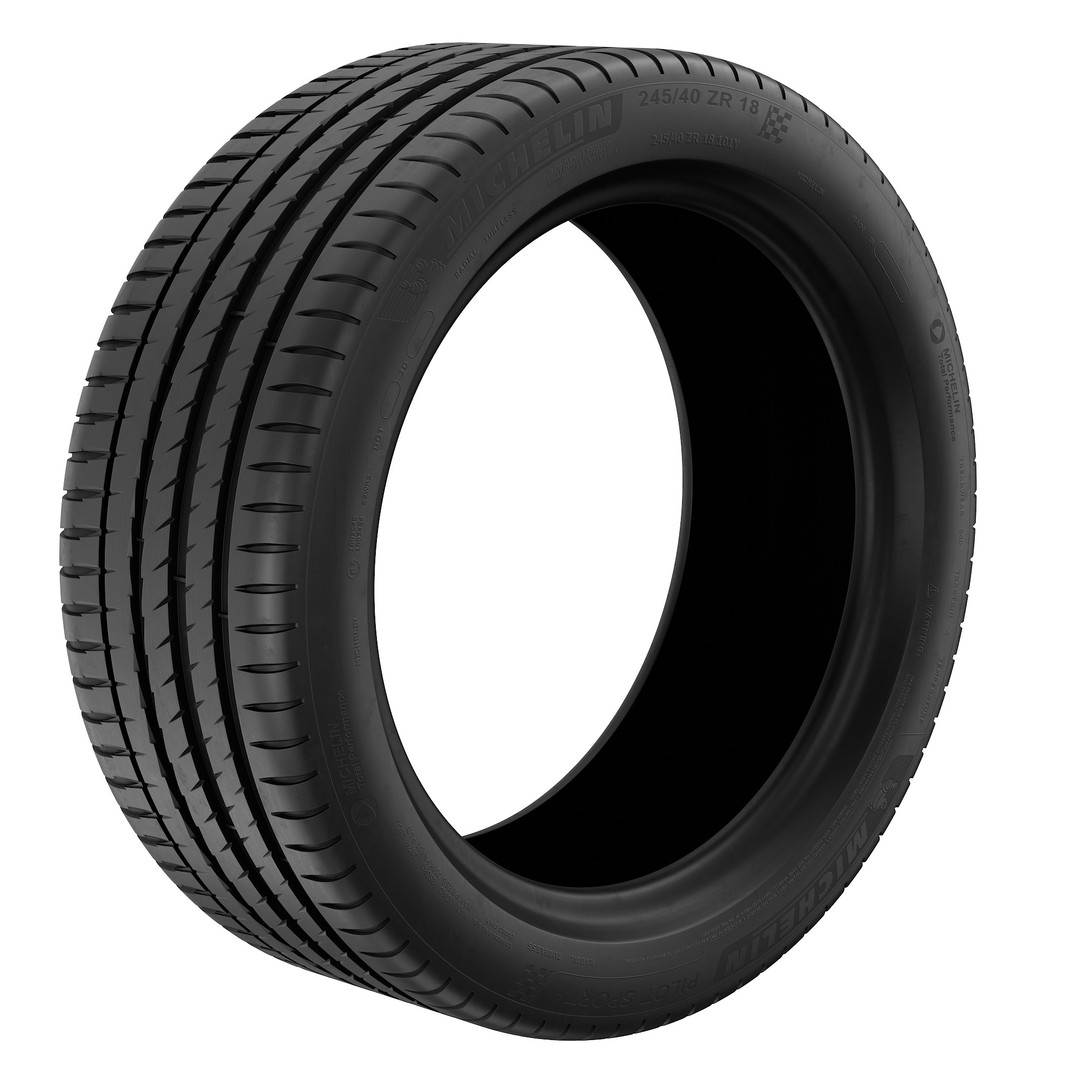 Michelin Pilot Sport 4 Tire 3D Model – High Poly PBR Asset, FBX, OBJ - View 33