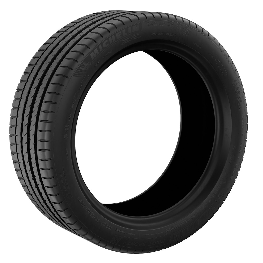 Michelin Pilot Sport 4 Tire 3D Model – High Poly PBR Asset, FBX, OBJ - View 34