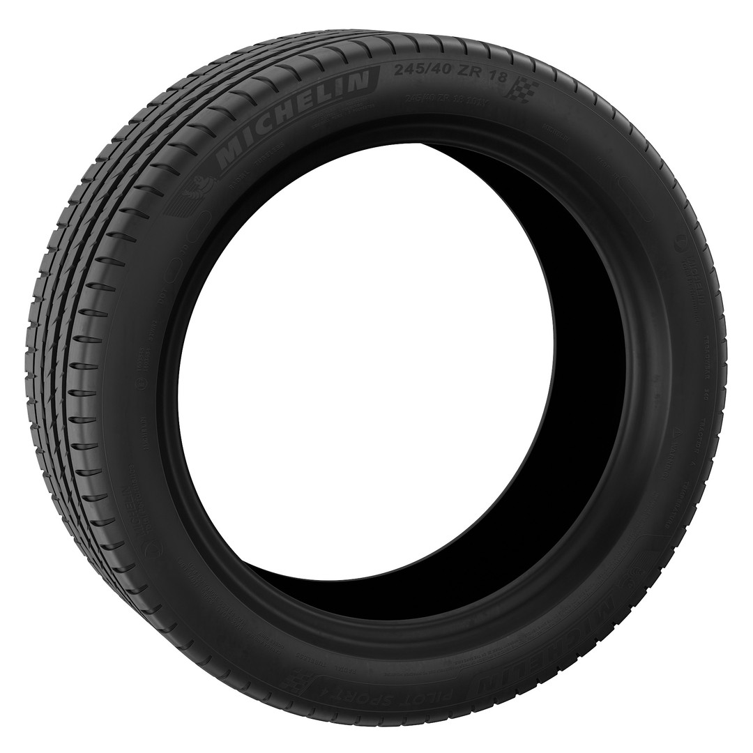 Michelin Pilot Sport 4 Tire 3D Model – High Poly PBR Asset, FBX, OBJ - View 35