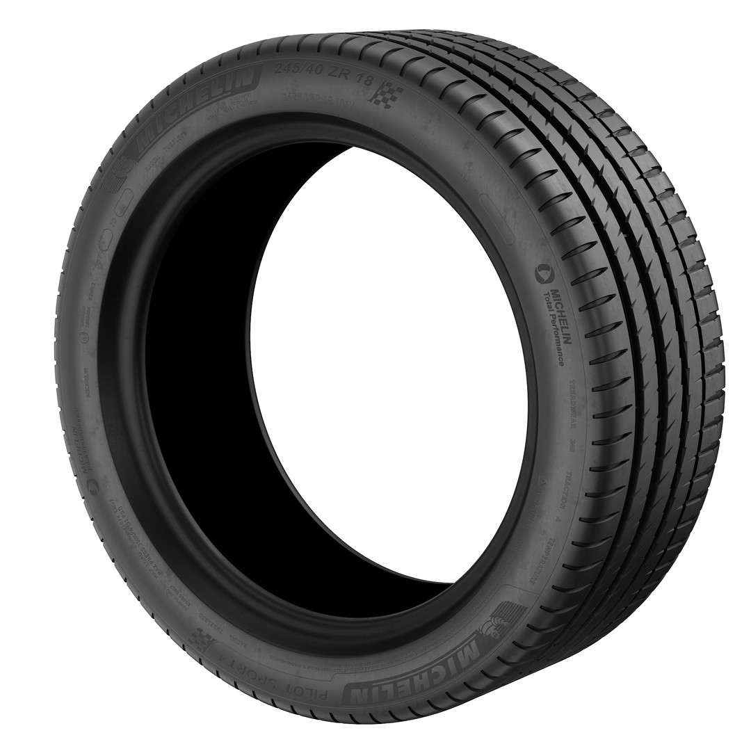 Michelin Pilot Sport 4 Tire 3D Model – High Poly PBR Asset, FBX, OBJ - View 40