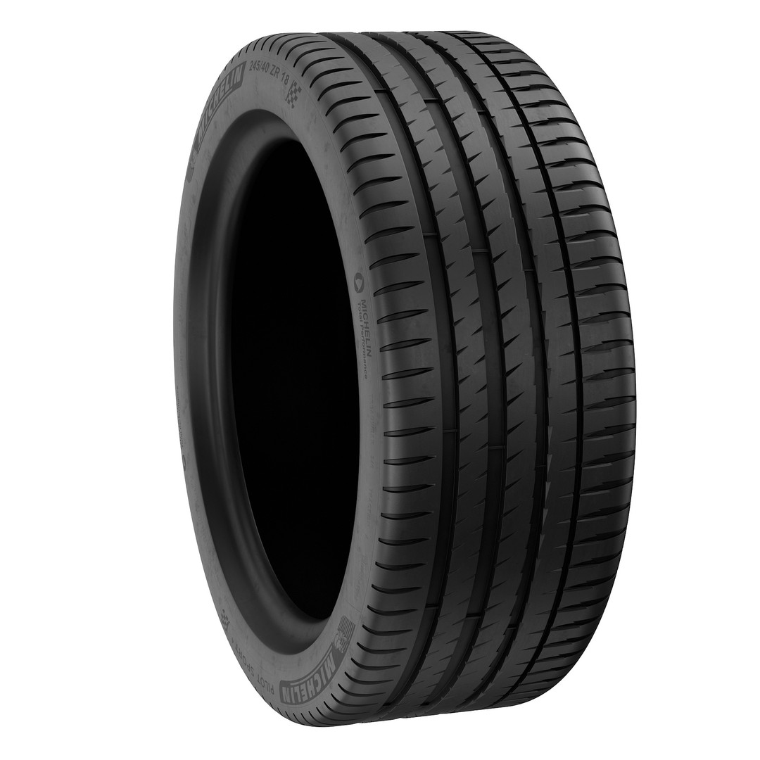 Michelin Pilot Sport 4 Tire 3D Model – High Poly PBR Asset, FBX, OBJ - View 43