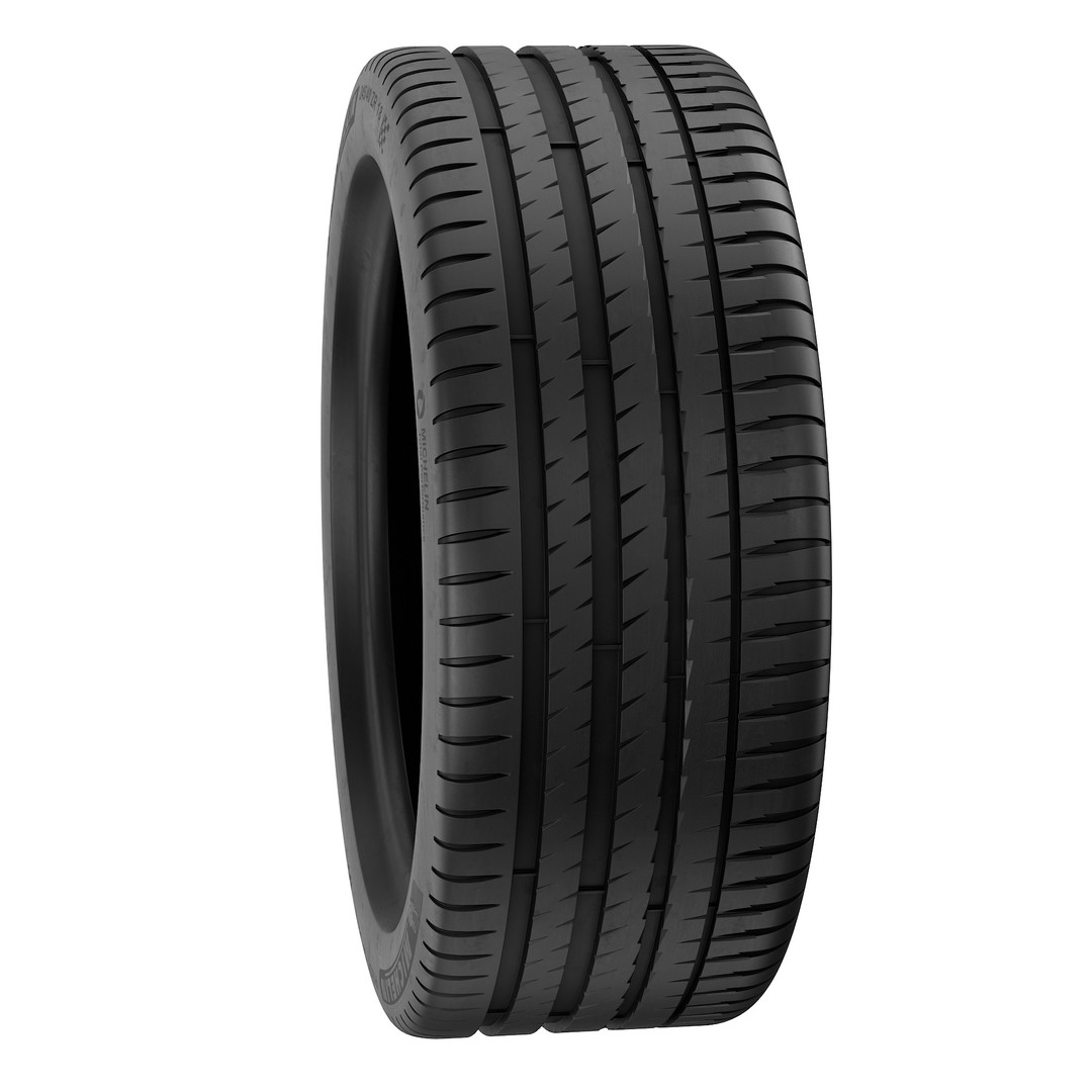 Michelin Pilot Sport 4 Tire 3D Model – High Poly PBR Asset, FBX, OBJ - View 44