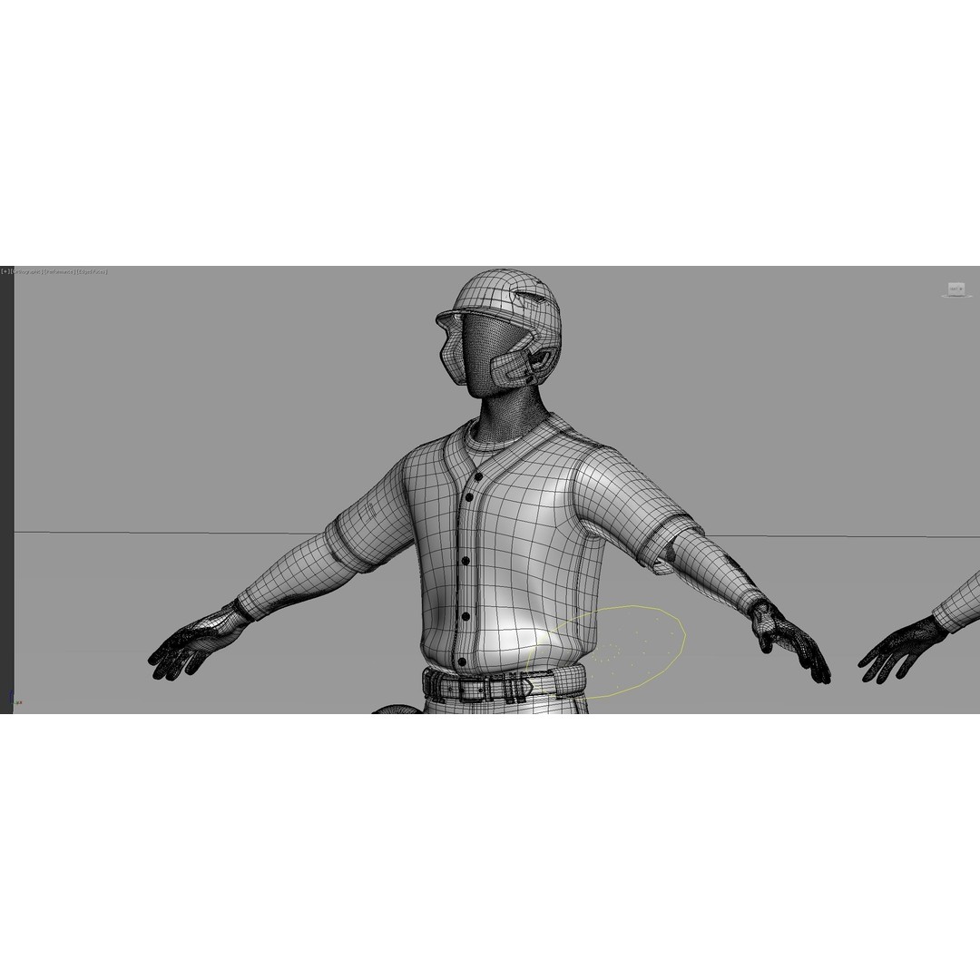 Baseball Player Outfit 3D Model – Realistic Uniform, FBX, OBJ - View 17