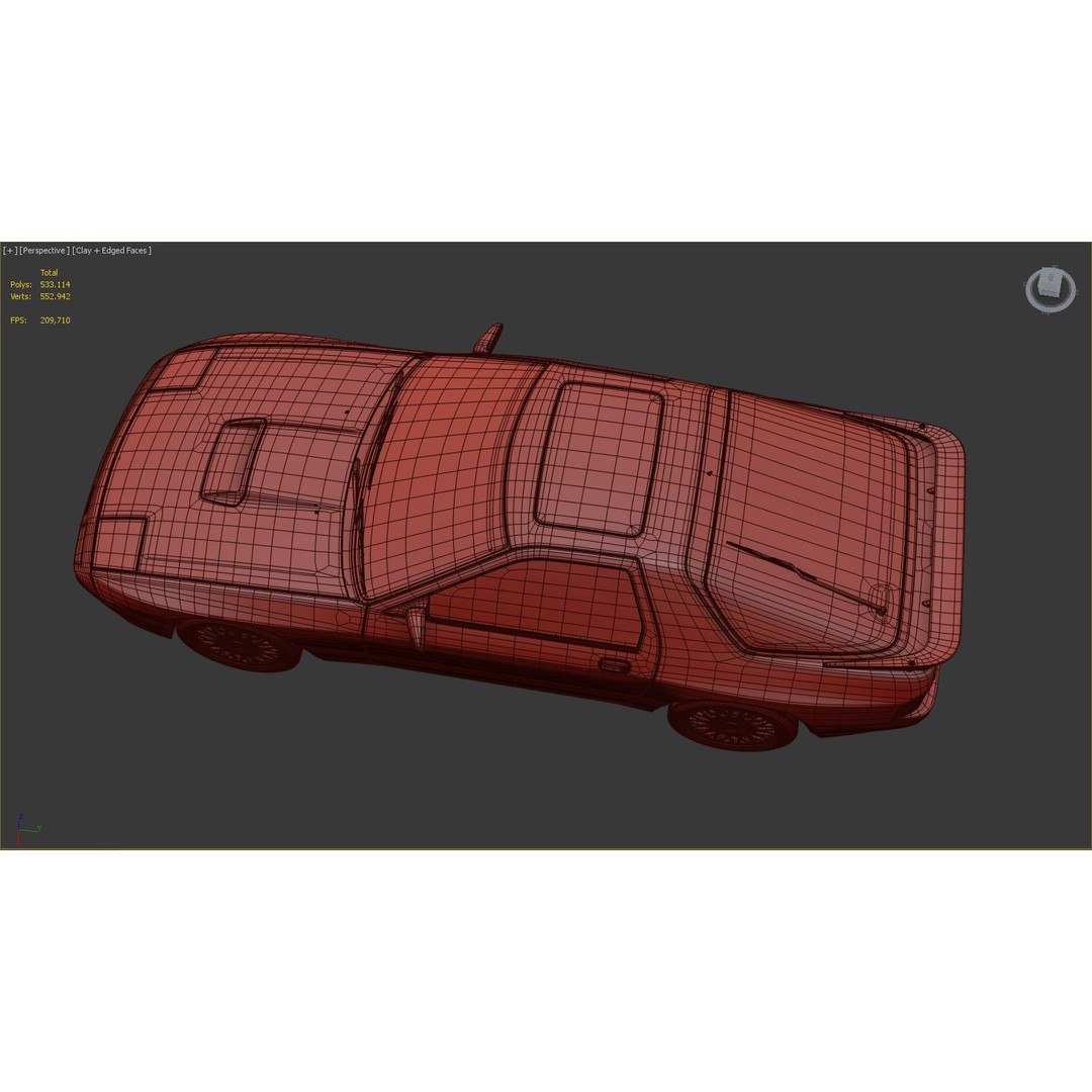 Mazda RX-7 FC3S S5 3D Model – High Poly Game Asset, FBX, OBJ - View 18