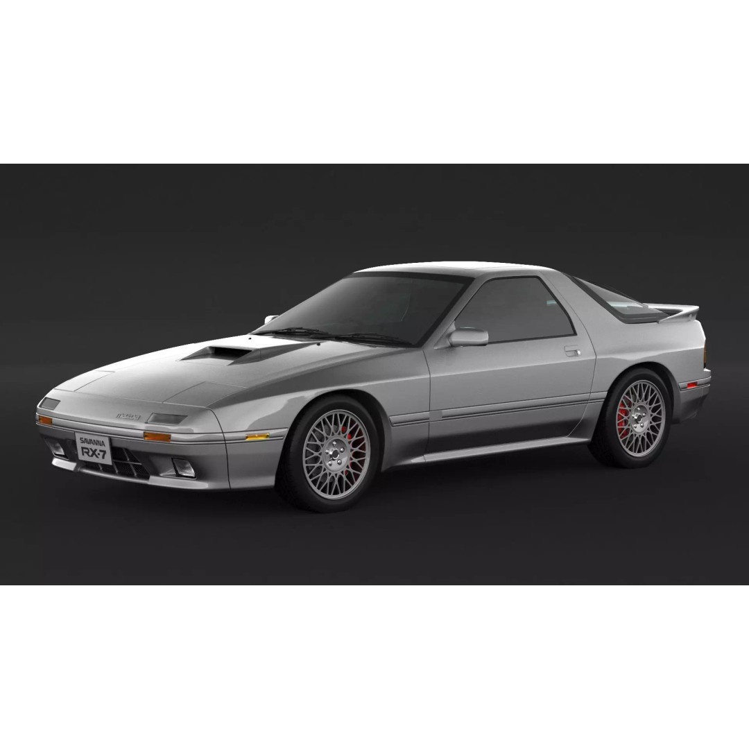 Mazda RX-7 FC3S S5 3D Model – High Poly Game Asset, FBX, OBJ - View 2