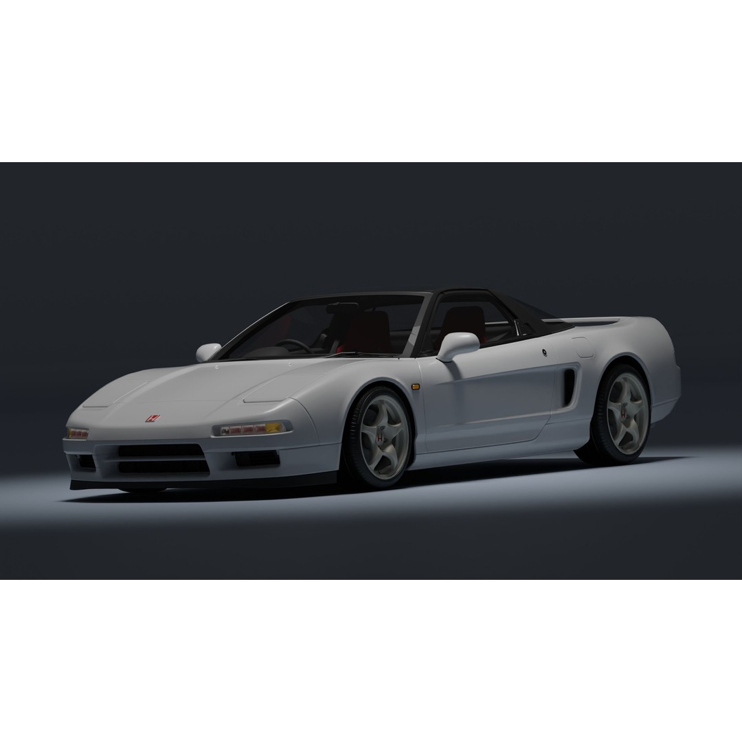 Honda NSX-R 3D Model – Low Poly Game Asset, FBX, PBR Textures