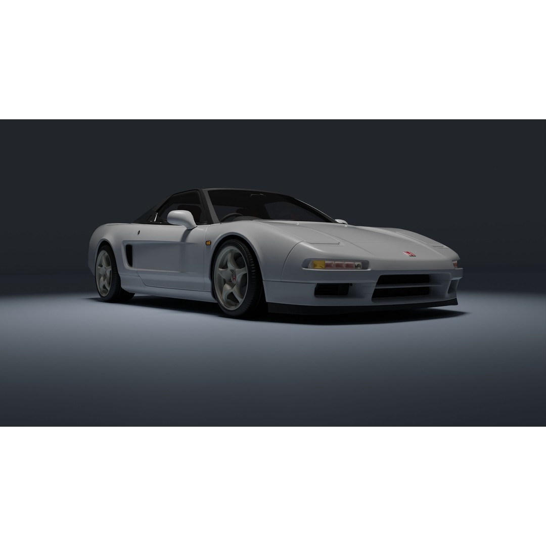 Honda NSX-R 3D Model – Low Poly Game Asset, FBX, PBR Textures - View 10