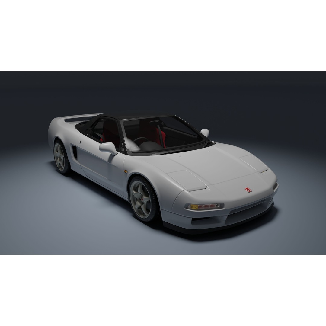 Honda NSX-R 3D Model – Low Poly Game Asset, FBX, PBR Textures - View 12